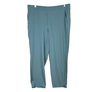 Athleta Brooklyn Ankle Pants Mid Rise Womens 18 Blue Stretch Pockets‎ Fits Slim
